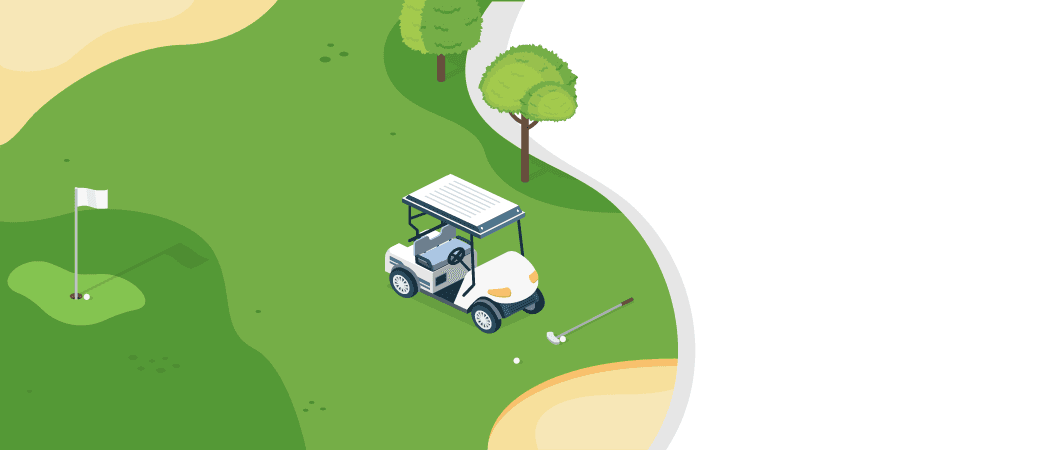 Golf course aerial view